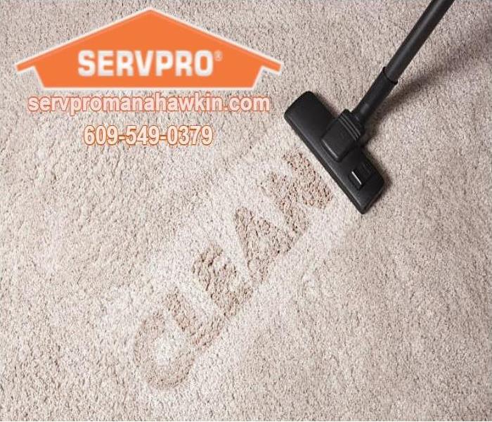 carpet being cleaned